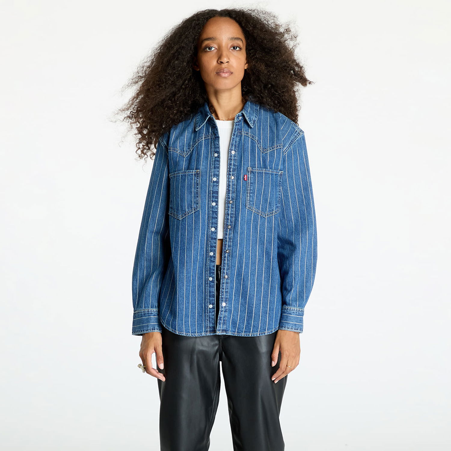 Košeľa Levi's Teodora Western Shirt Blue Modrá | A7244-0049, 0