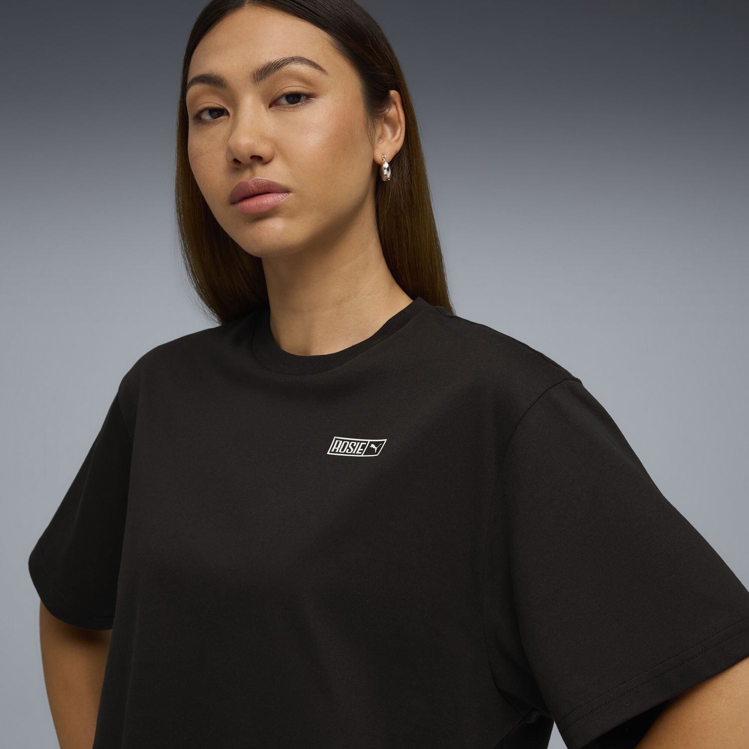 Crop Top Puma PUMA x ROSÉ Women's Cropped T-Shirt Čierna | 633806_01, 1
