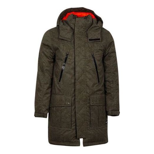 Parka Converse Printed Sideline Down Jacket Zelené | 10007260-A01