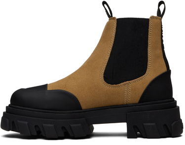 Tenisky a topánky GANNI Low Suede Chelsea Platform Boots with Rubber Toe Béžová | S3244, 2
