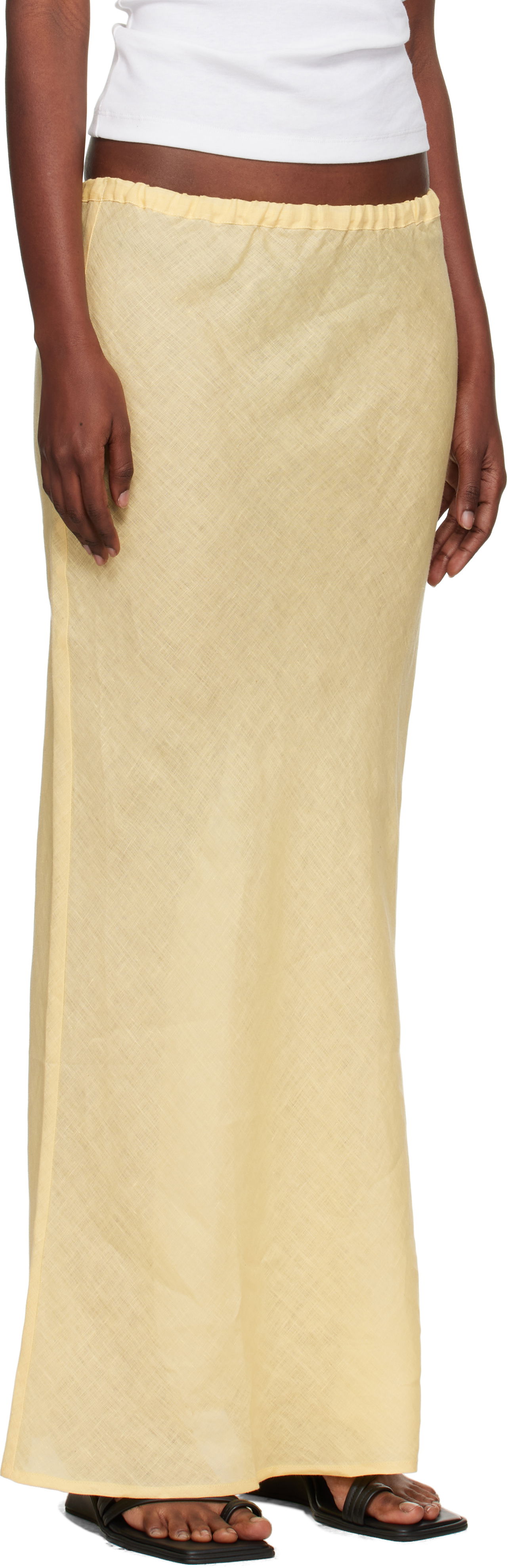 Sukňa Baserange Baserange Dydine Maxi Skirt Žltá | SSDY-FL-AU25, 1