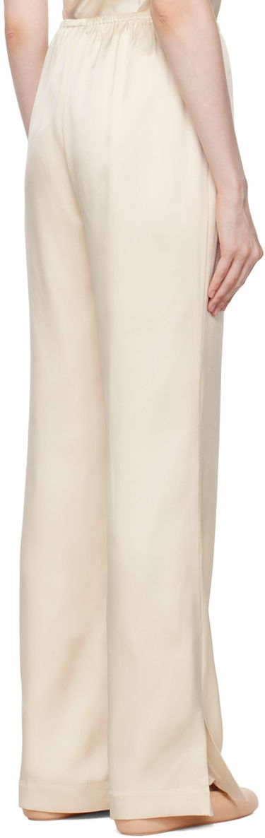 Nohavice Anine Bing Silk Wide Leg Trousers Béžová | A-03-3353-SDA26, 2