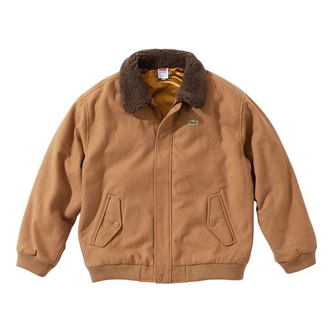 Bomber bunda Supreme Wool Bomber Jacket Hnedá | SUP-FW19-533