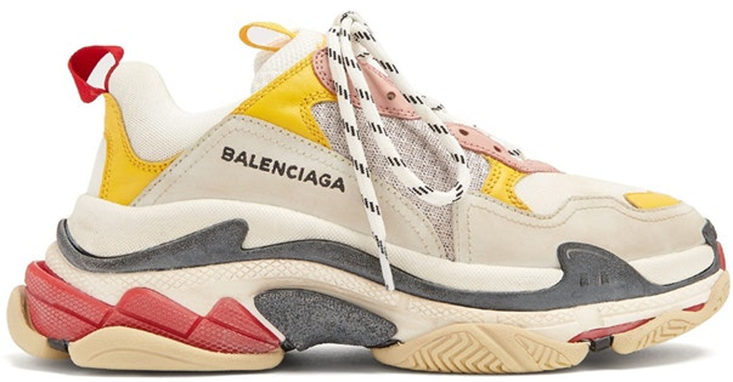 Tenisky a topánky Balenciaga Triple S Cream Yellow Red W Béžová | 524038W09O59035, 0