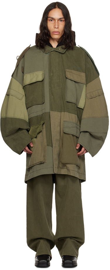 Parka We11done Paneled Jacket Zelené | WD-JP3-23-149-U-KK, 0