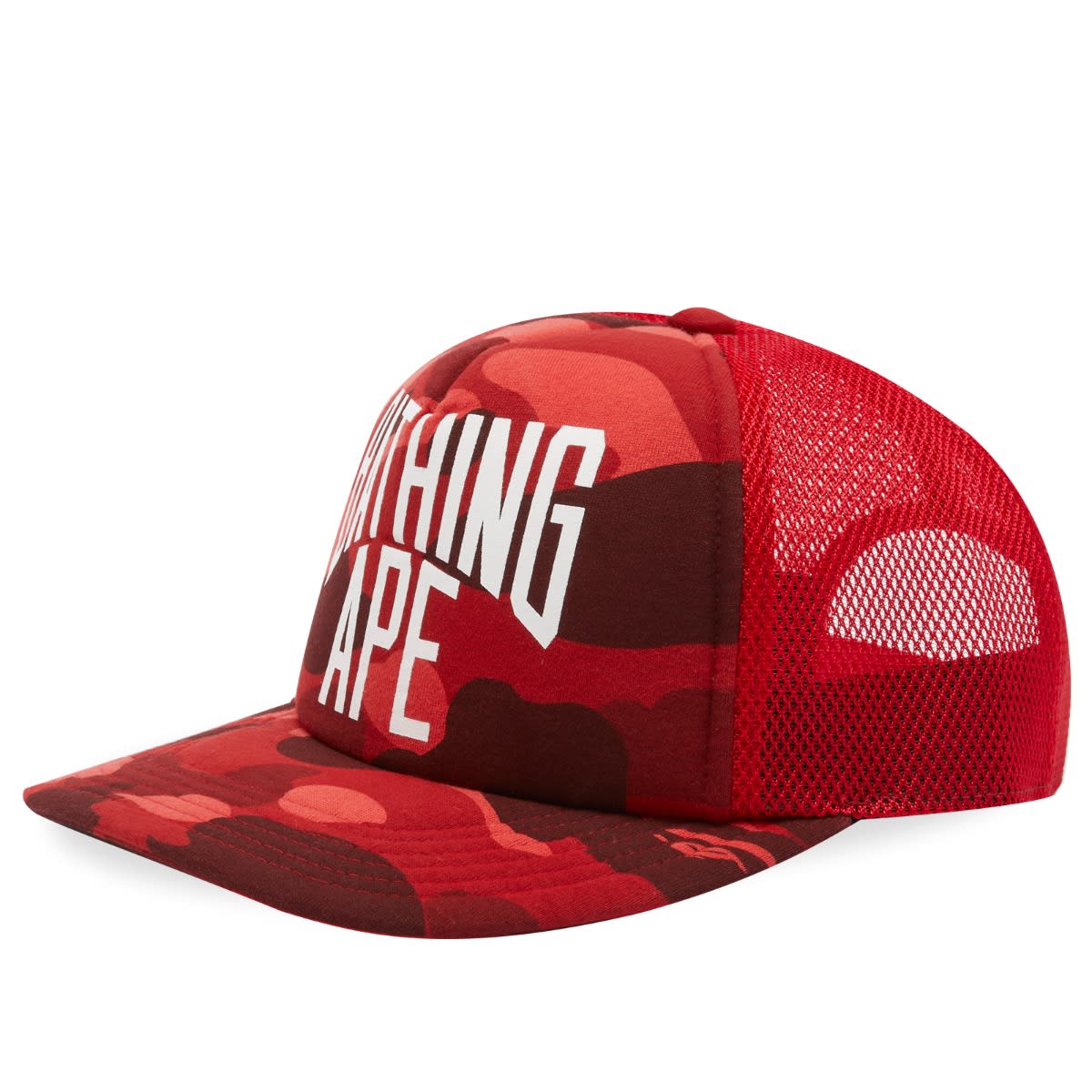 Šiltovka BAPE A Bathing Ape Colour Camo NYC Logo Mesh Cap Červená | 001CPK301005M-RED, 0