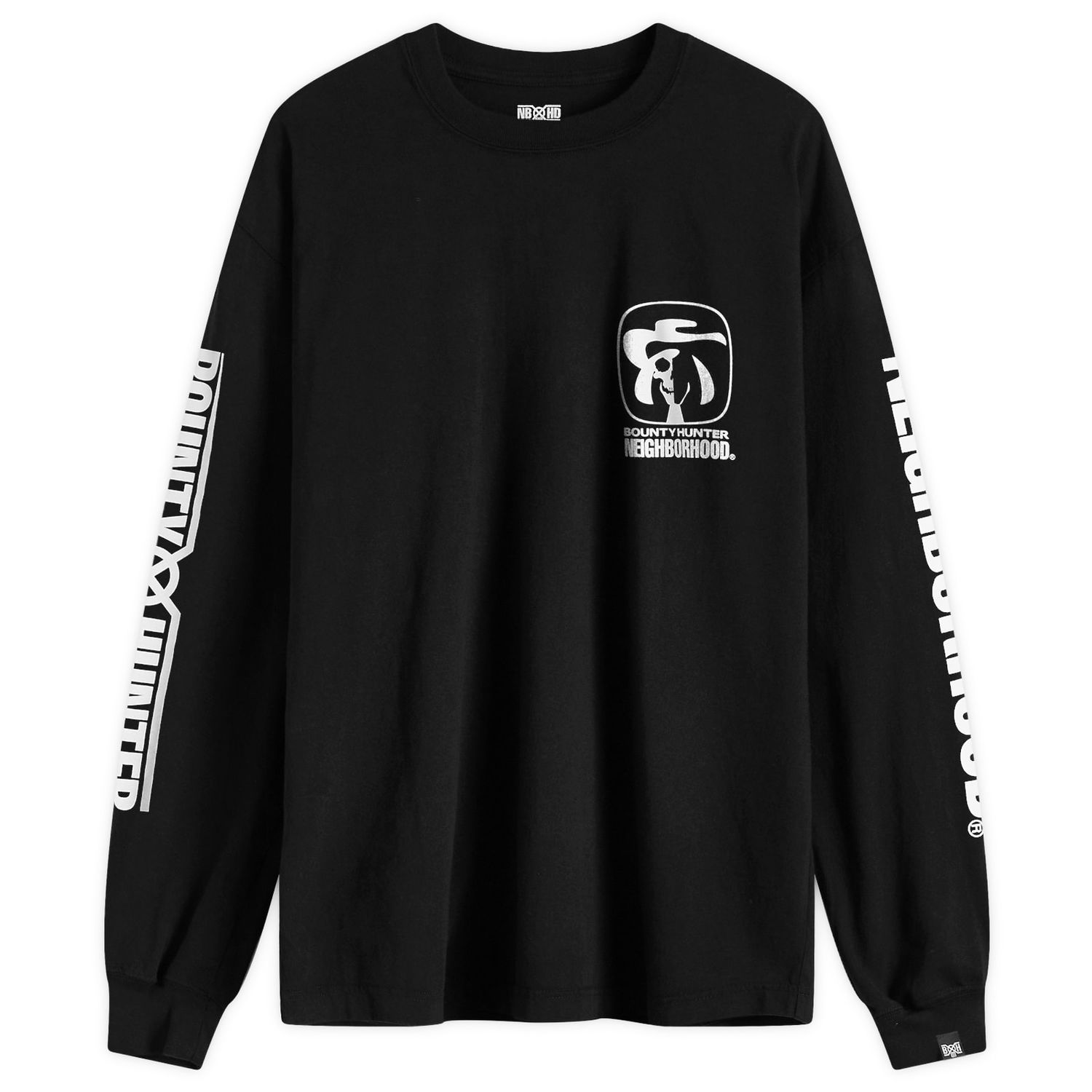 Tričko Neighborhood Neighborhood x Bounty Hunter LS-1 Long Sleeve T-Shirt, Size Large Čierna | 251PCBHN-LT02-BLK, 1