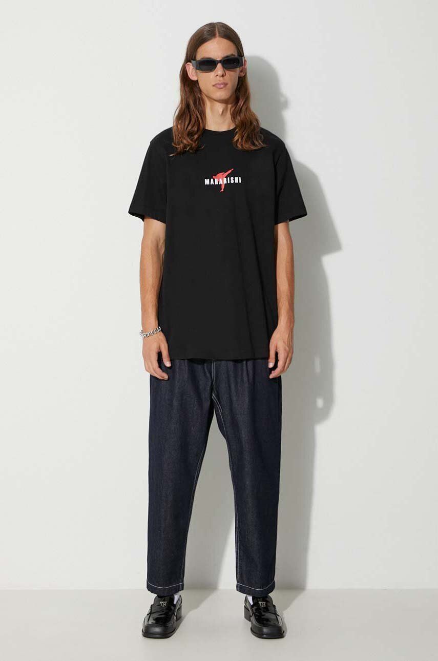Tričko Maharishi Invisible Warrior Print T-Shirt Čierna | 1070.BLACK, 1