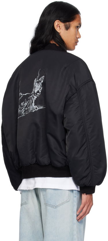 Bomber bunda We11done We11done Destroyed Bomber Jacket Čierna | WD-JP2-24-088-U-BK, 2