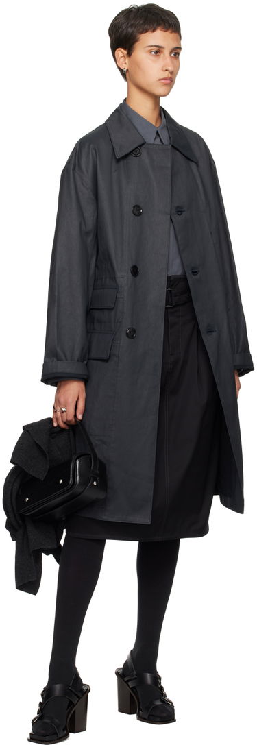 Kabáty LEMAIRE Lemaire Car Coat Čierna | CO1017 LF1133, 3