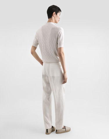 Polo tričko Dolce & Gabbana Dolce & Gabbana Satin Silk Polo Shirt Biela | GXZ76TJBSLXW0800, 2