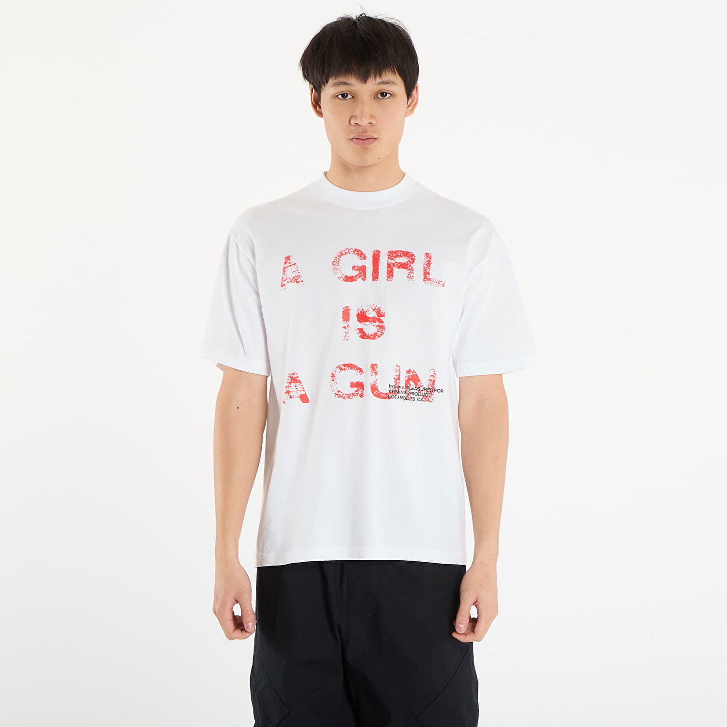 Tričko Pleasures FTSHP G.I.A.G. T-Shirt Biela | P26SP082-WHITE, 0