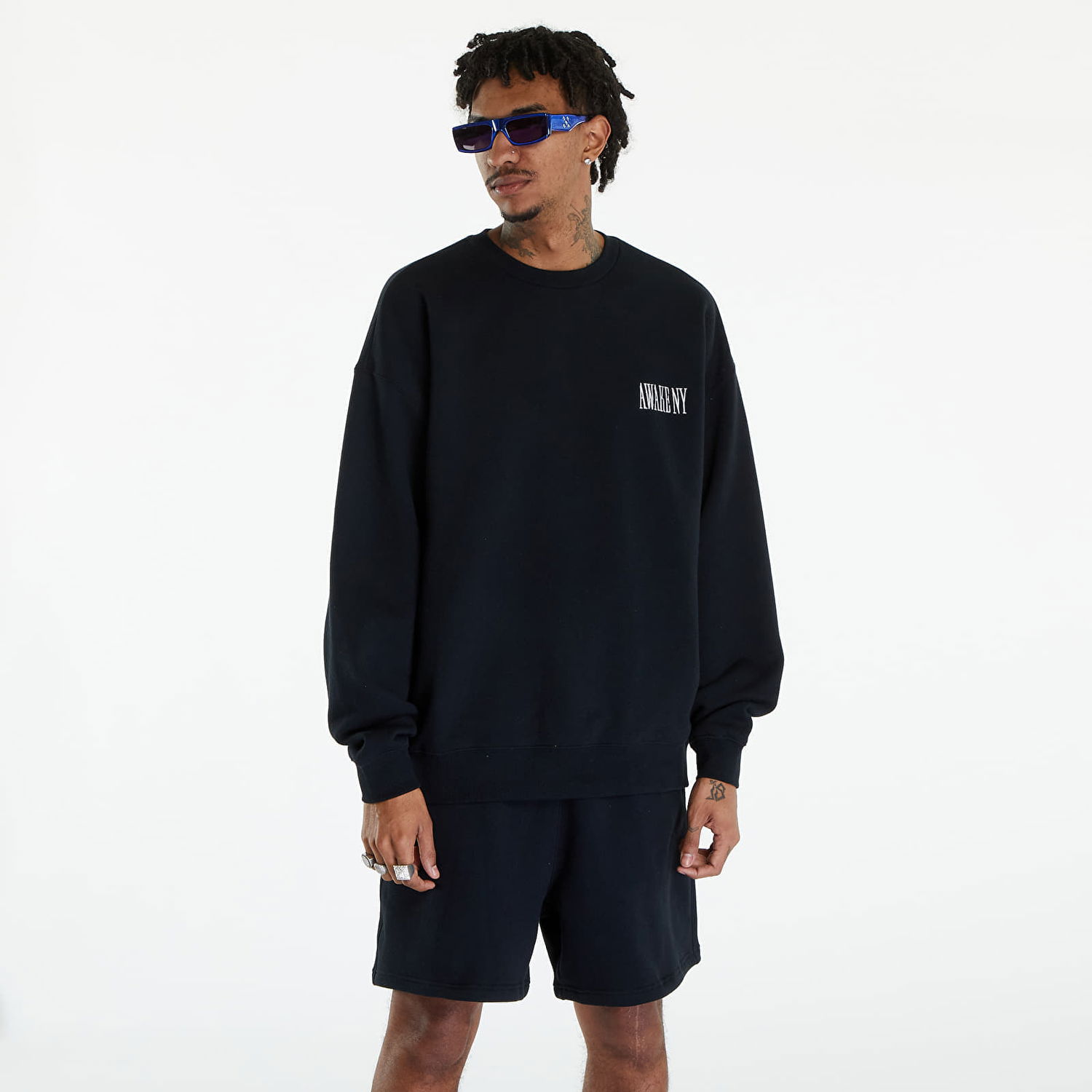 Mikina Awake NY Awake Crewneck Black Čierna | AWK-SP24-CN002-BLK, 0