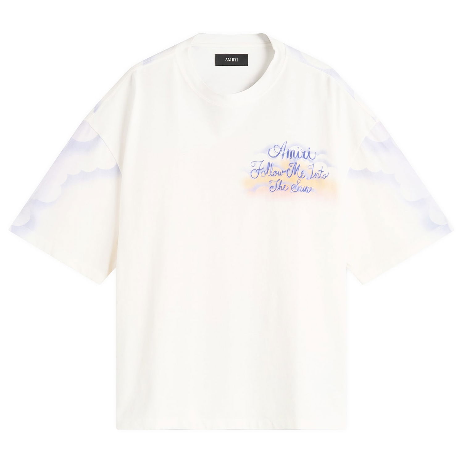 Tričko AMIRI Amiri Follow Me Oversized T-Shirt, Size Large Biela | AWJYTE1070-127, 0