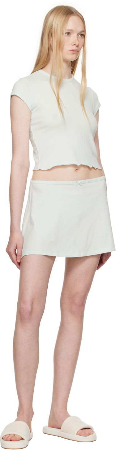 Sukňa SKIMS SKIMS Drop Needle Pointelle Baby Tee Zelené | ST-STT-8463, 3