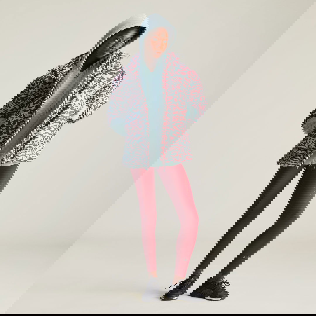 Prešívaná bunda adidas Performance Stella McCartney x TrueNature Printed Mid Length Padded Winter Rôznofarebný | IW3844, 1