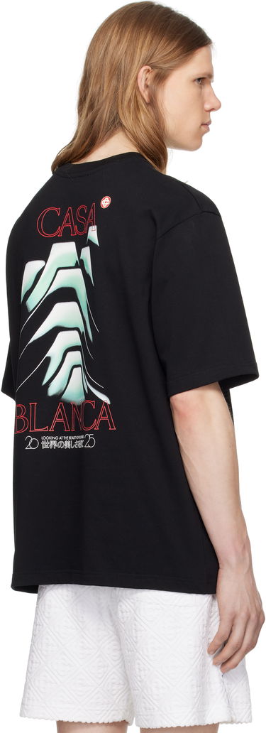 Tričko Casablanca Casablanca Frosty Mountain T-Shirt Čierna | MPF25-JTS-044-06, 2