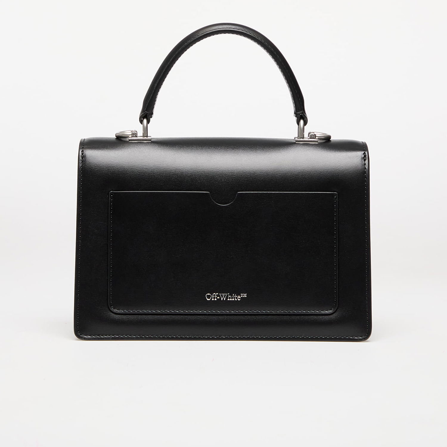 Kabelka Off-White Jitney 1.4 Black Leather Top Handle Bag Čierna | OWNP050C99LEA0011072, 1