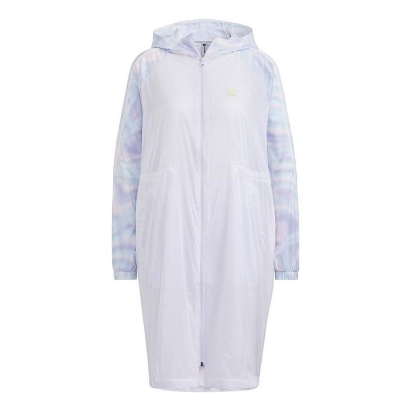 Pláštenka adidas Originals Authentic NEO Hooded Casual Jacket Fialová | HF7265
