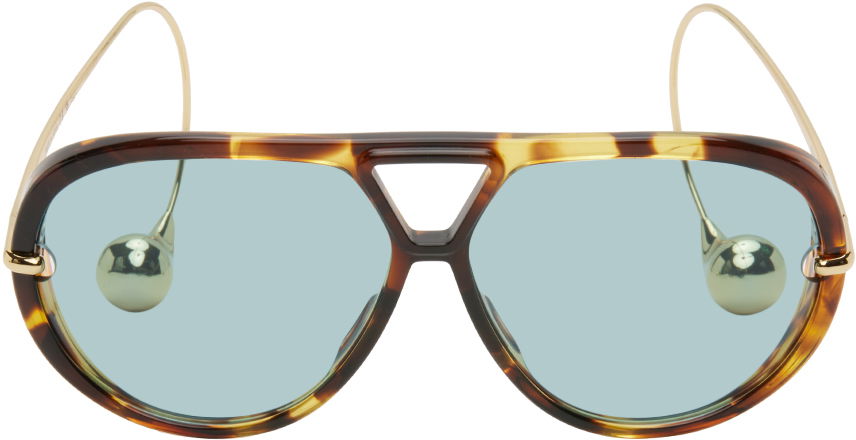 Slnečné okuliare Bottega Veneta Drop Aviator Sunglasses Hnedá | BV1273S-007, 0