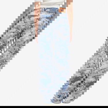 Džínsy Off-White Off-White Fresco Tapestry Wide 5 Pocket Jeans Size 30 Modrá | OWYA062S25FAB0014200, 3