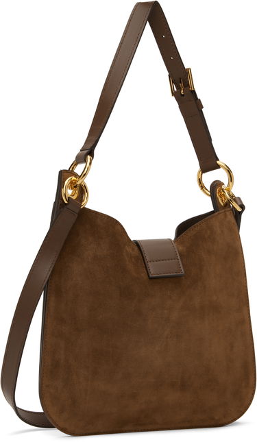 Kabelka Tom Ford TOM FORD Tara Small Suede Crossbody Tote Hnedá | L1764-LCL068G, 2