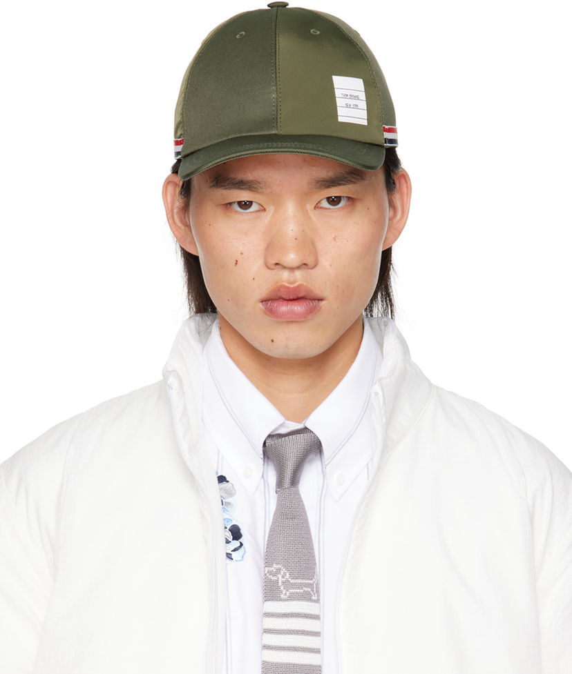 Šiltovka Thom Browne Green Classic Twill 6-Panel Cap Zelené | MHC328C-F0576