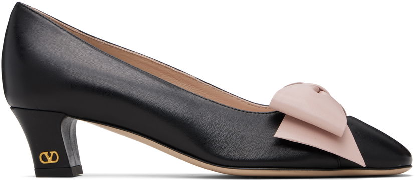 Šperky Valentino Valentino Garavani Bow Leather Heels Čierna | 7W2S0LB5DDT