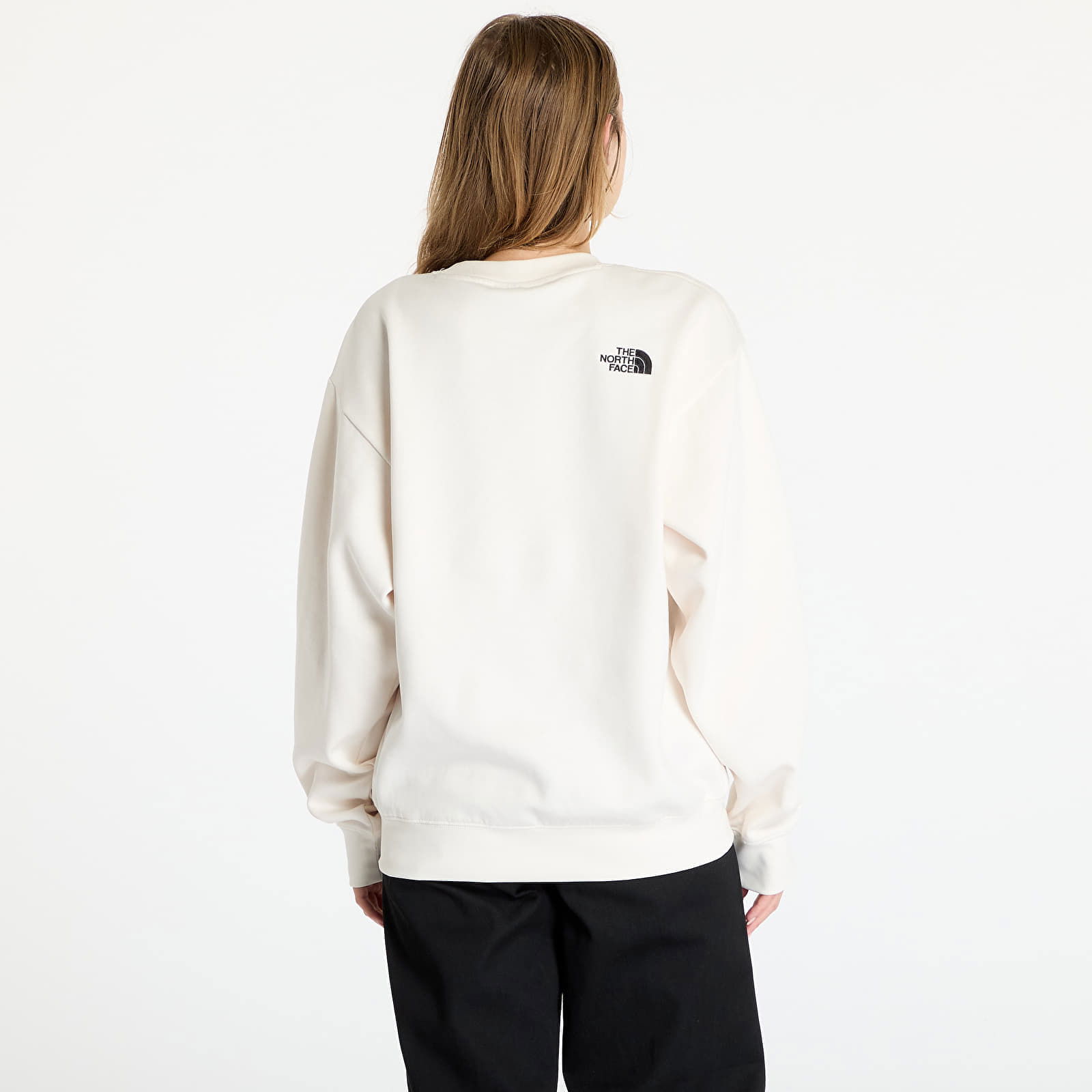 Sweatshirt W Essential Oversize Crew White Dune XS