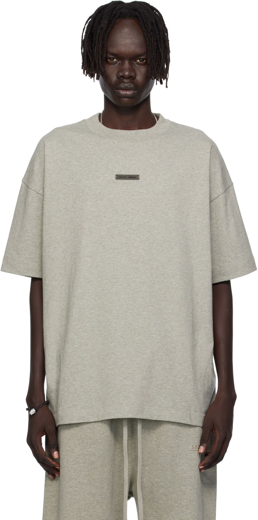 Tričko Fear of God Fear of God ESSENTIALS Classic Fit T-shirt Šedá | 125SP254195F