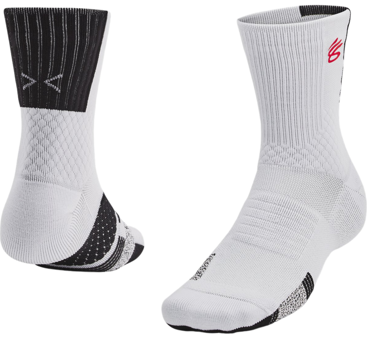 Ponožky Under Armour ArmourDry Playmaker Mid-Crew Socks Biela | 1376231-015, 0