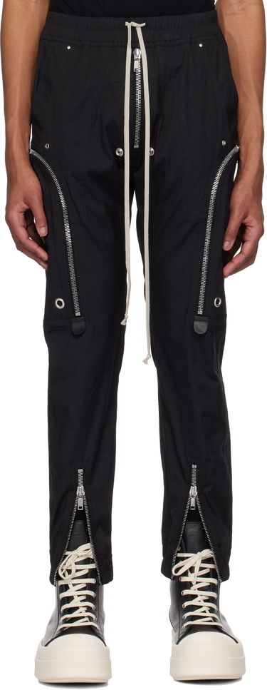Cargo nohavice Rick Owens Rick Owens Hollywood Bauhaus Cargo Pants Čierna | RU01E5377 TE, 0