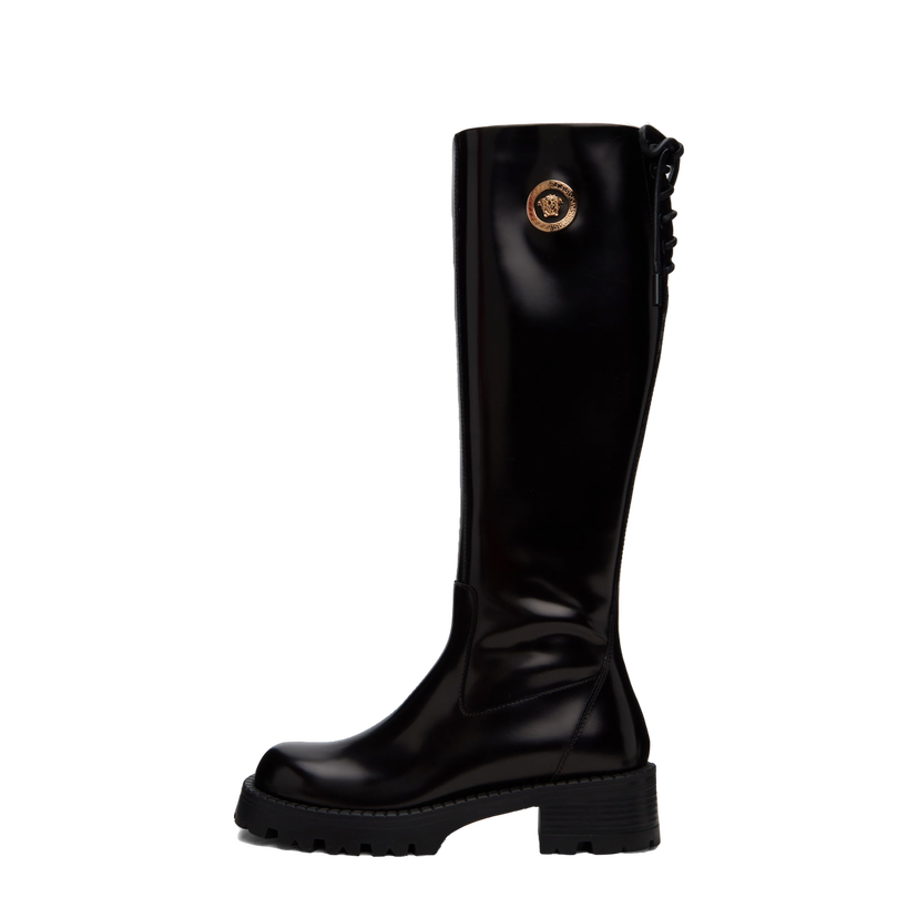 Tenisky a topánky Versace Vagabond Knee High Leather Boots Čierna | 1012490_1A08773