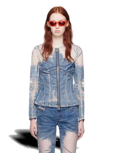 Bunda Diesel De-Milly-Fsd1 Denim Jacket Modrá | A12556 068JH