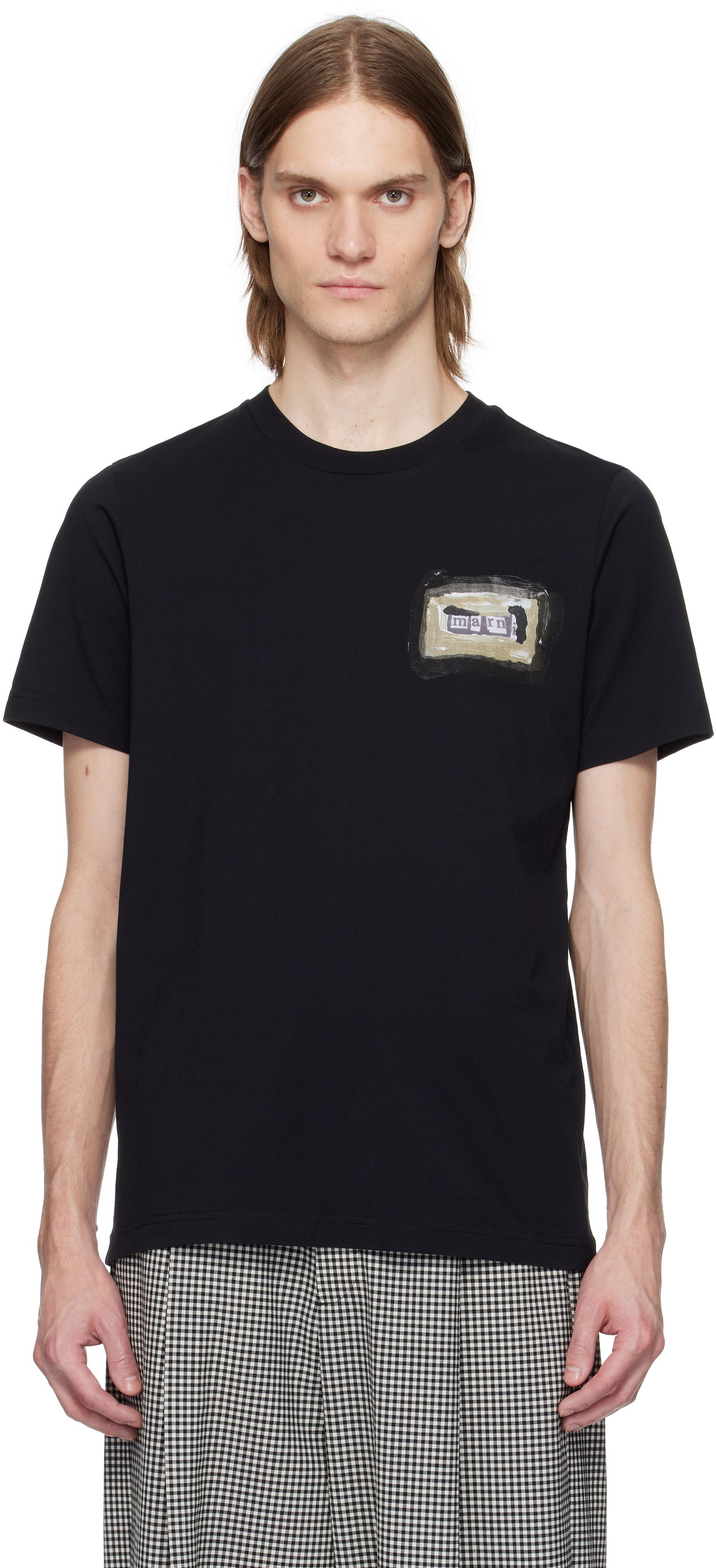 Tričko Marni Marni Collage Print Cotton T-Shirt Čierna | HUMU0198BP USCX92, 0