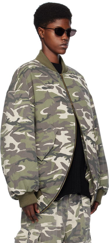 Bomber bunda We11done We11done Camouflage Bomber Jacket Zelené | WD-JP0-24-049-M-BG, 1