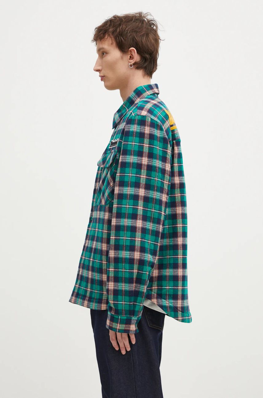 Košeľa BILLIONAIRE BOYS CLUB Billionaire Boys Club Padded Check Overshirt Zelené | B24430, 1