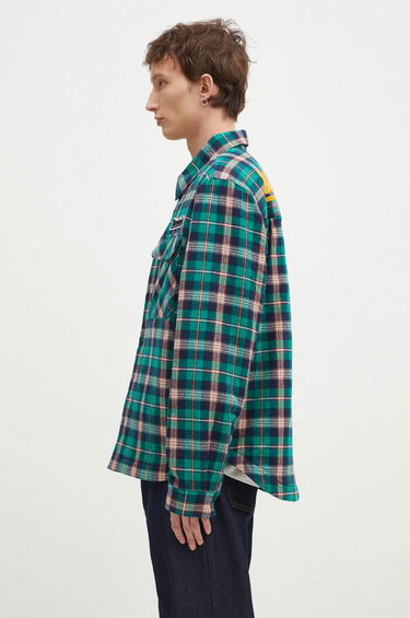 Košeľa BILLIONAIRE BOYS CLUB Billionaire Boys Club Padded Check Overshirt Zelené | B24430, 1
