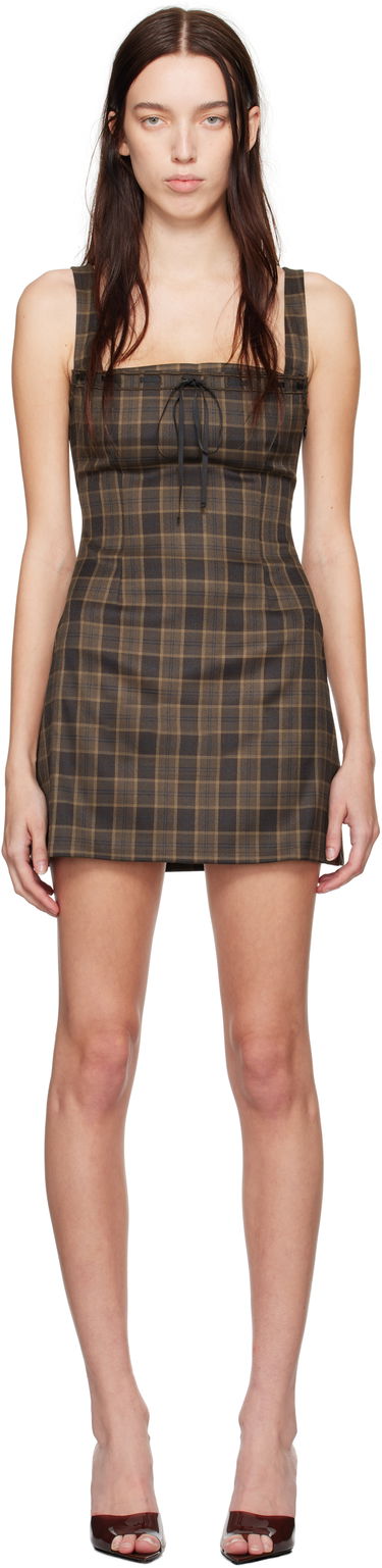 Šaty Miaou Miaou Laced Ginger Minidress Hnedá | 5018PLBPLB, 0