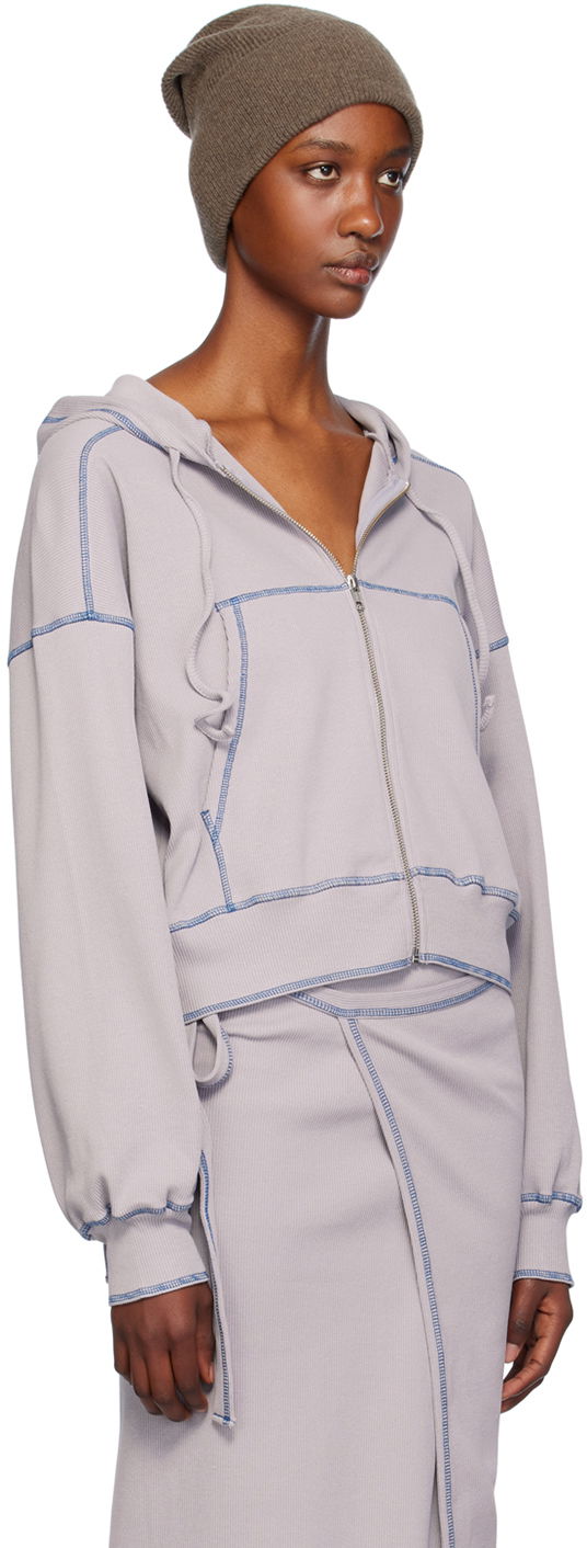 Mikina Baserange Way Zip-Up Hoodie Fialová | FWAH-CH-WI24, 1