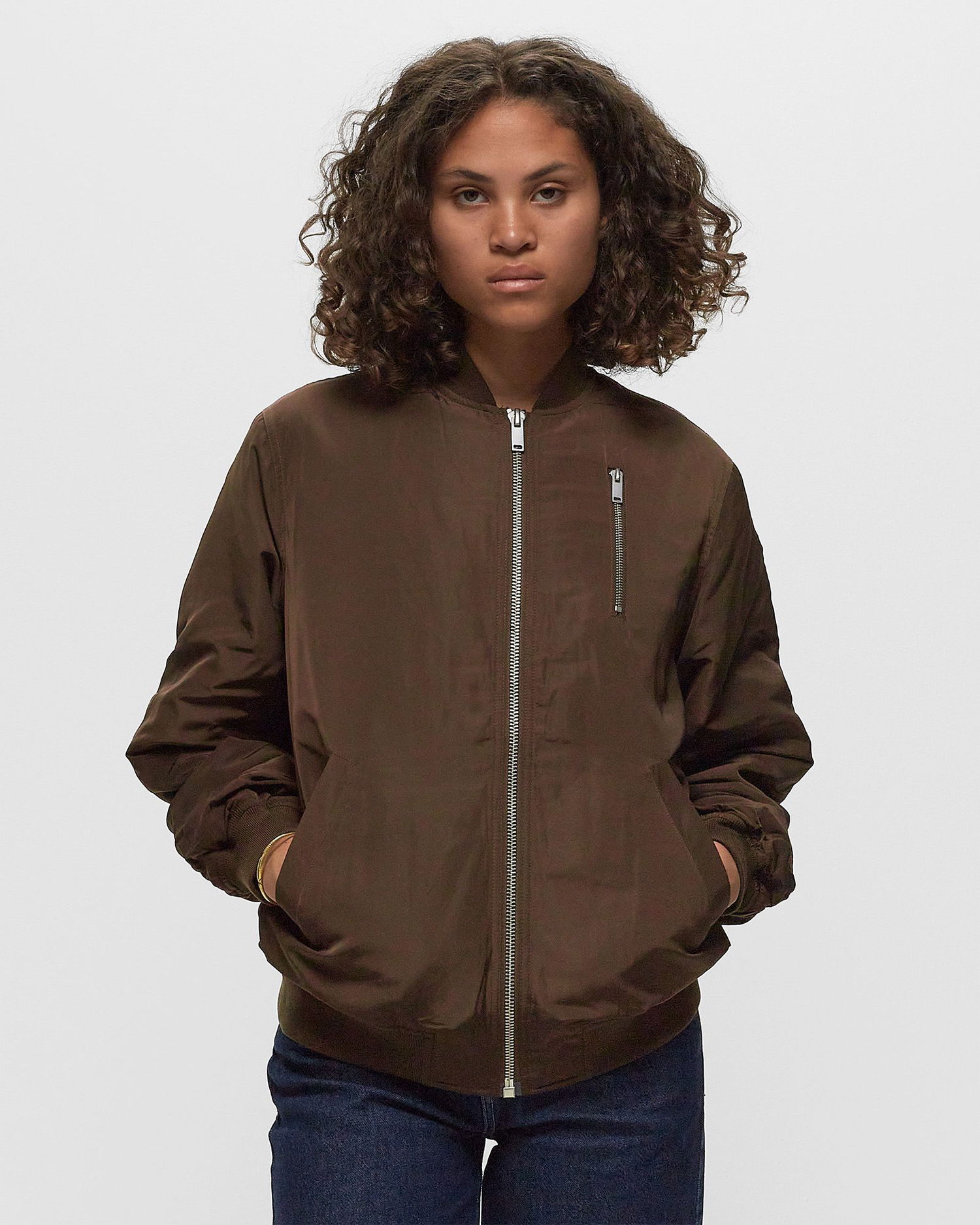 Bomber bunda envii ENRUNNER JACKET Hnedá | E23400013-SLATE-BLACK, 1