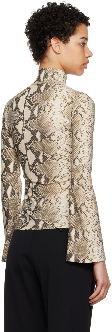 Stella McCartney Python Print Long Sleeve T-Shirt