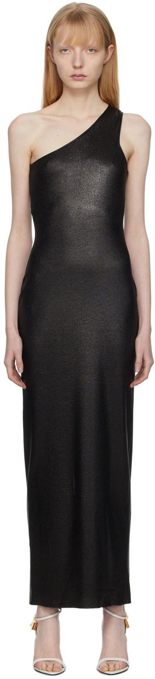 Šaty Tom Ford One Shoulder Glossy Long Dress Čierna | ACK287-YAX370, 0