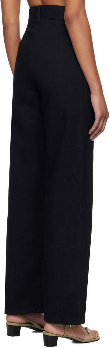 Nohavice Baserange Baserange Navalo Wide-Leg Jeans Čierna | TRNA-DE-SP25, 2
