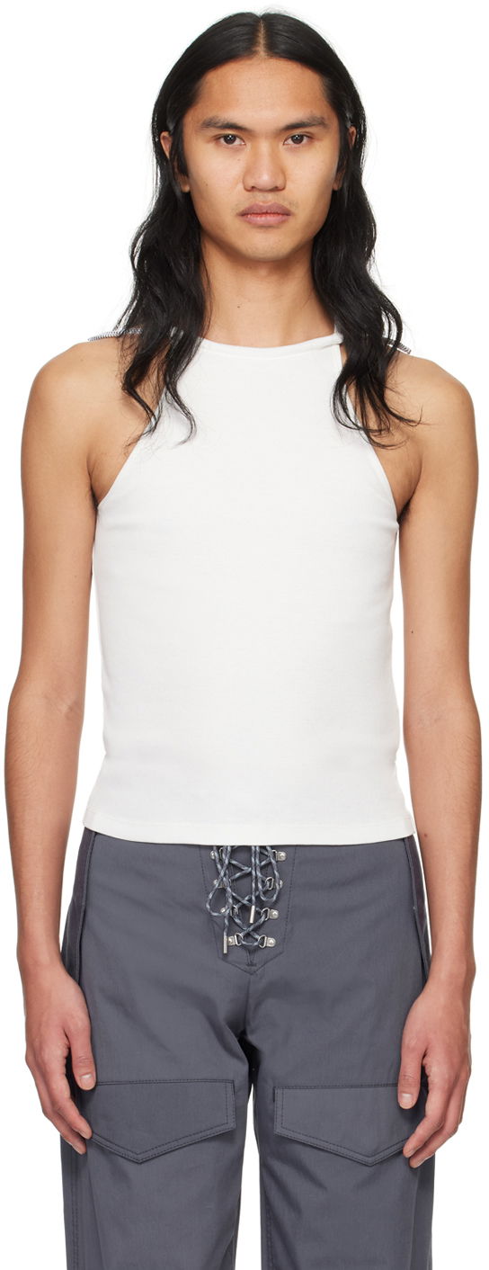 Tielko Dion Lee Slim-Fit Tank Top Biela | C3166PS24, 0