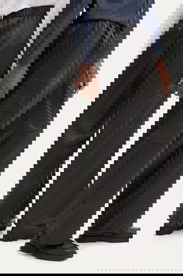 Cargo nohavice Rains Cargo Rain Pants Wide, High Waist Čierna | 18990.84, 0