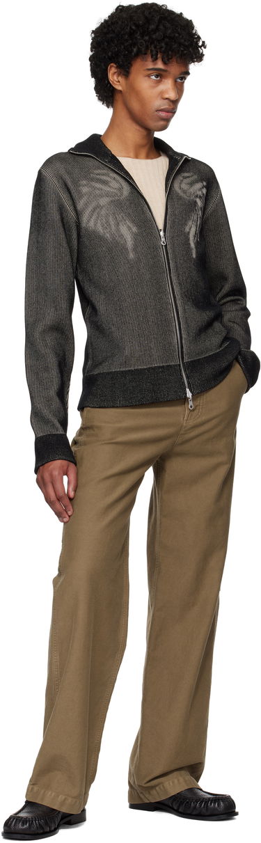 Sveter Dries Van Noten Dries Van Noten Zip-Up Knit Sweater Čierna | 251-021223-1711, 4