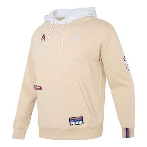 Mikina Puma Team Badge Graphic Hoodie Béžová | 677377-67, 0
