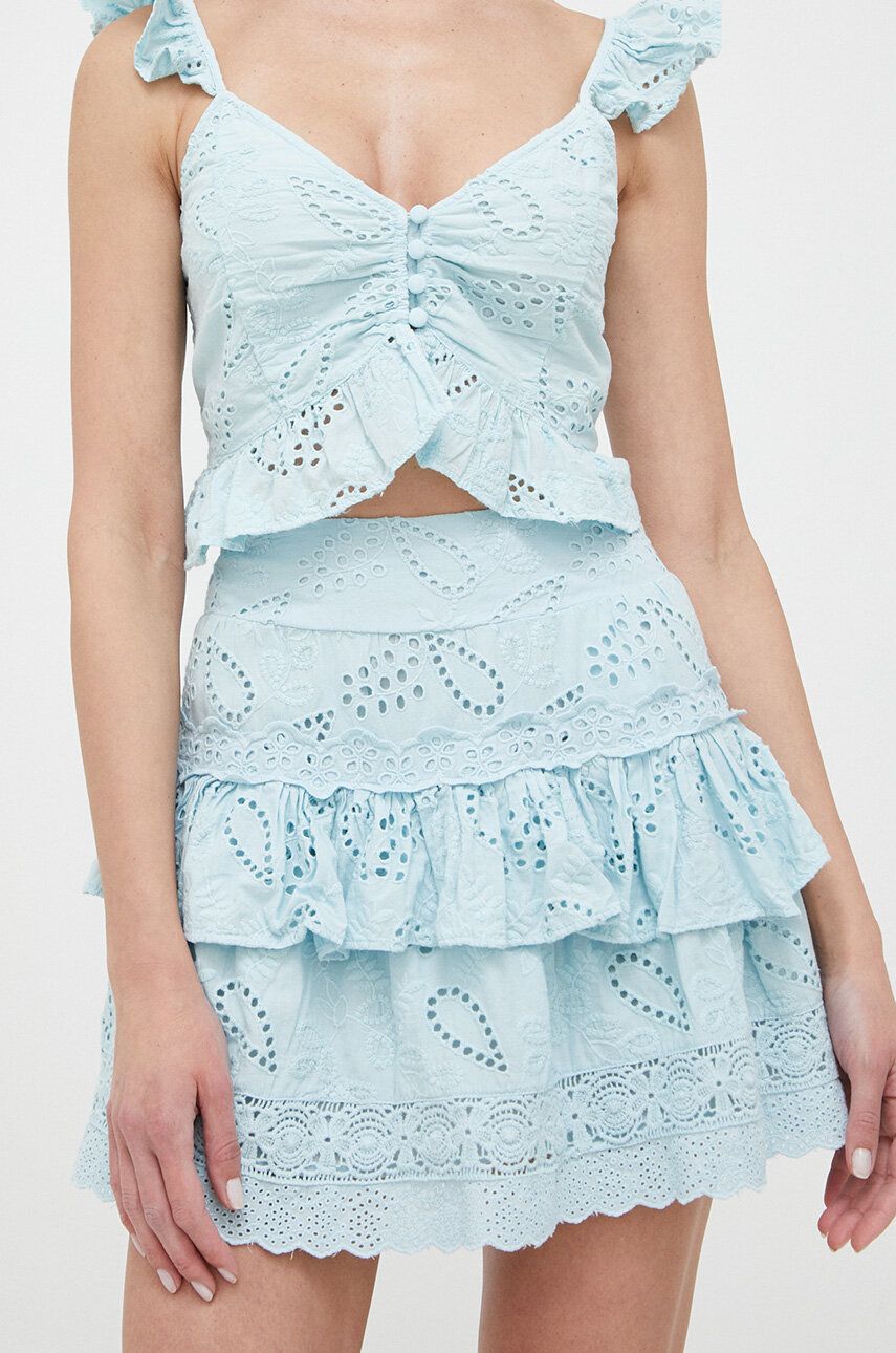 Sukňa GUESS Mini Skirt Tyrkysová | W3GD86.WFCL0, 0