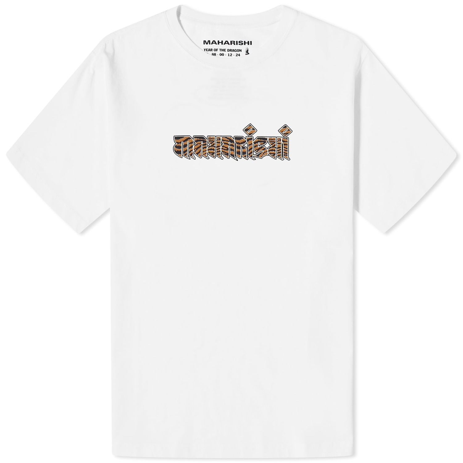 Tričko Maharishi Tiger Fur Calligraphy T-Shirt Biela | 1296-WHT, 0